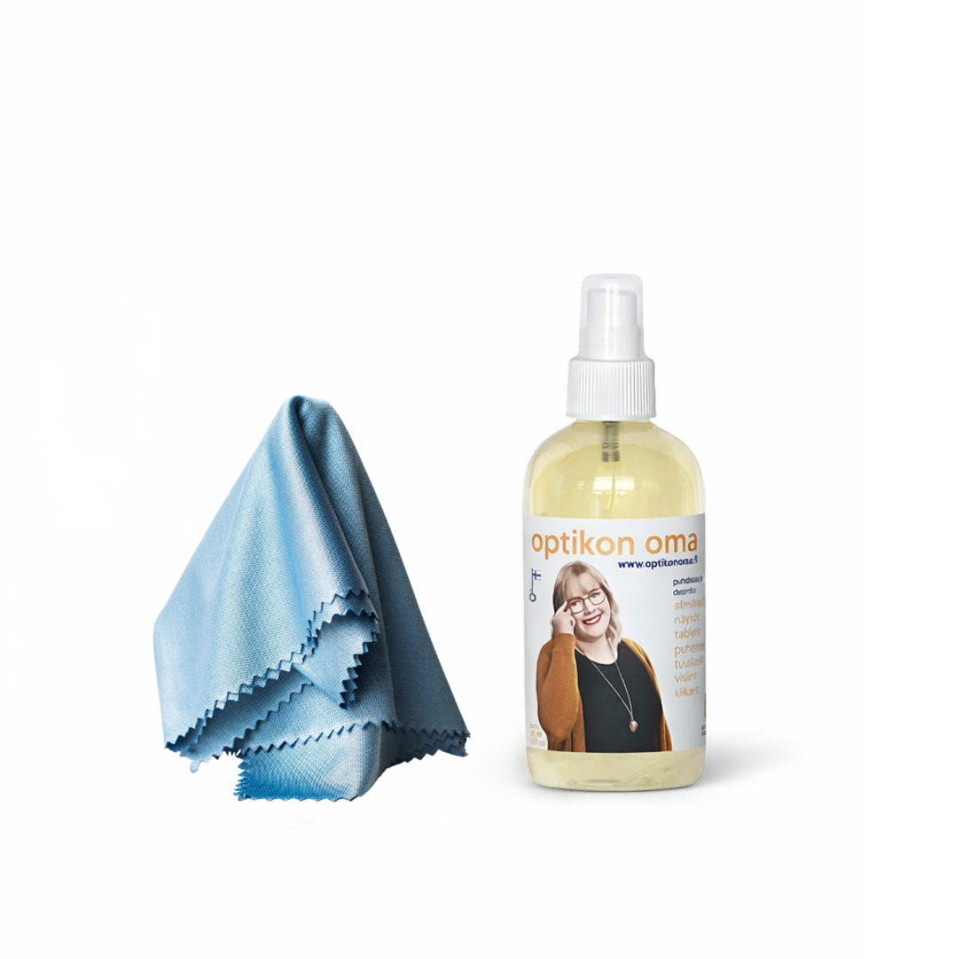 Optikon Oma Starttipaketti 250 ml + mikrokuituliina